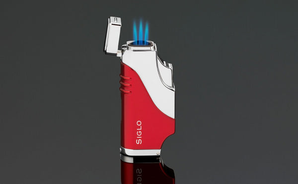 SIGLO Triple Flame Lighter - Red