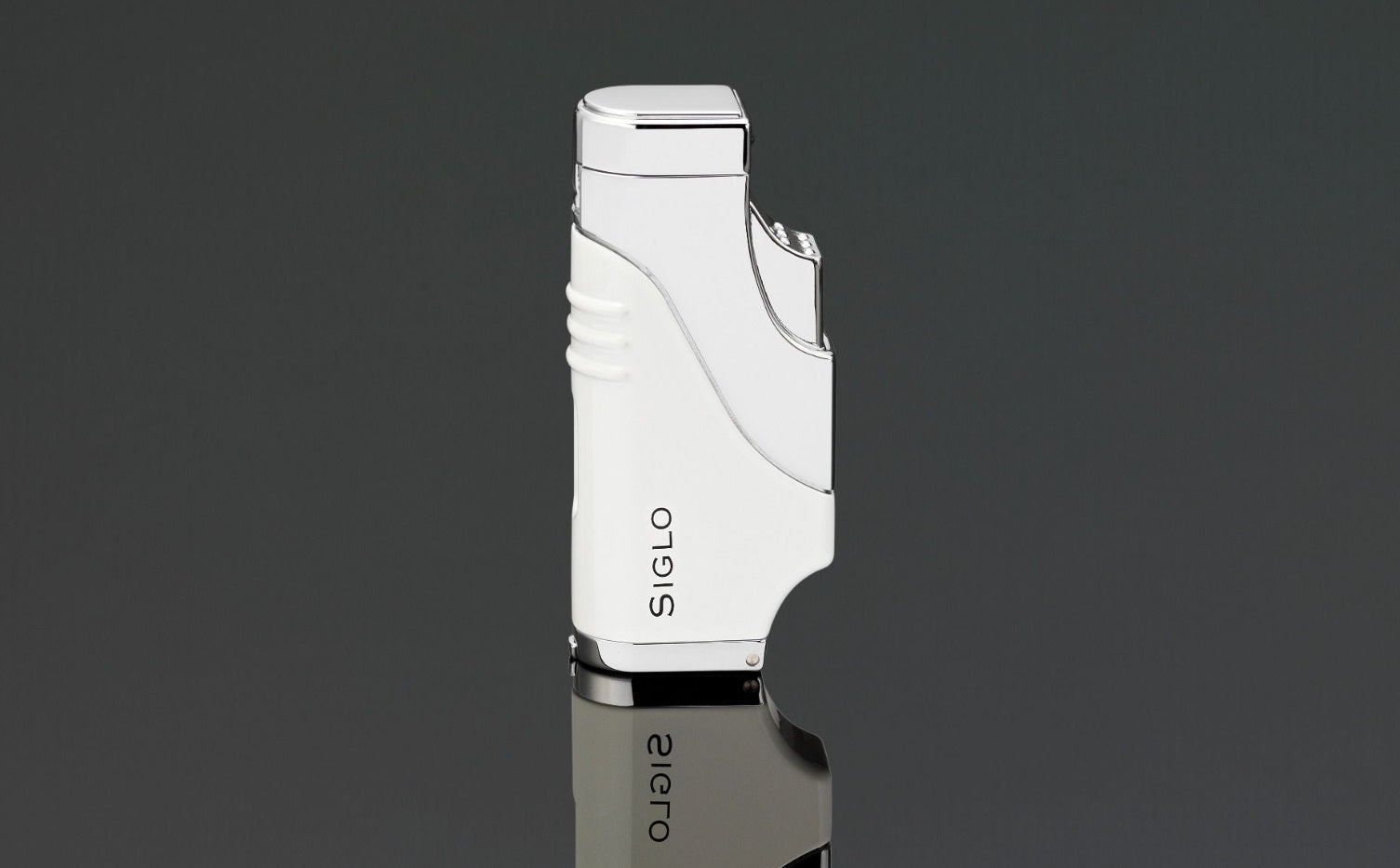 Siglo Mini Torch Lighter Glossy White, accendino per sigari