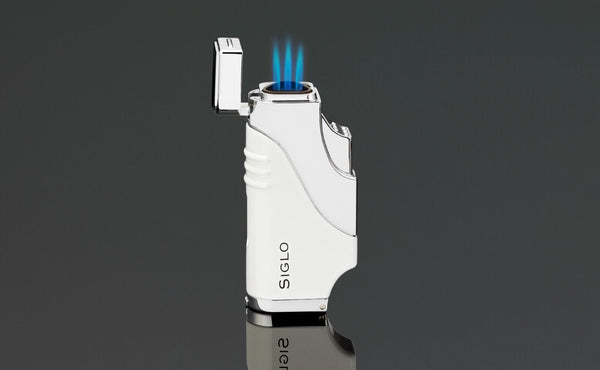 SIGLO Triple Flame Lighter - White