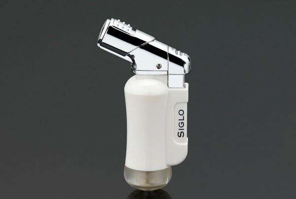 SIGLO Mini Torch Lighter Glossy White
