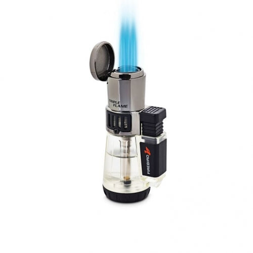 Firebird Afterburner Triple Flame Torch Lighter Clear Color