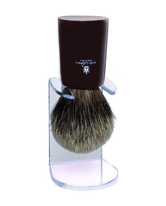 Vie-Long Silver Tip Badger Shaving Brush, Horn Handle VL-16920