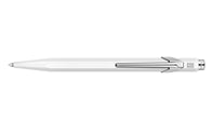 Caran D'Ache 849 POPLINE White Ballpoint Pen, with Holder