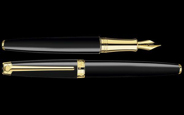 Caran d’Ache Gold-plated LÉMAN EBONY BLACK fountain pen