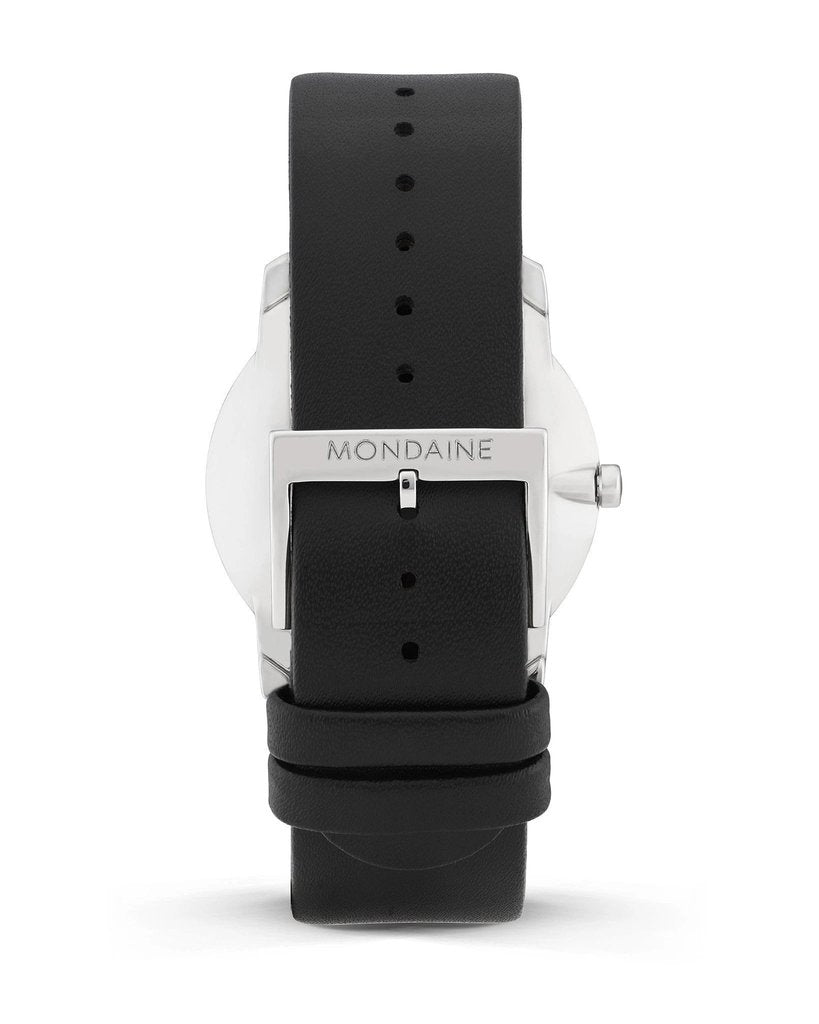 Mondaine Simply Elegant 36 mm Black Leather Watch A400.30351.11SBB